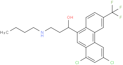 3-(Dibutylamino)-1-(1,3-dichloro-6-(trifluoromethyl)phenanthren-9-yl)propan-1-ol
