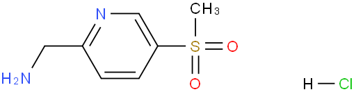 (5-(Methylsulfonyl)pyridin-2-yl)methanamine hydrochloride