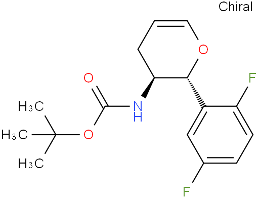 N-[(2R,3S)-2-(2,5-difluorophenyl)-3,4-dihydro-2H-pyran-3-yl]-Carbamic acid 1,1-dimethylethyl ester
