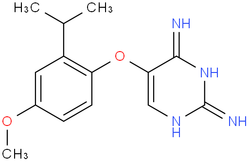 5-(2-异丙基-4-甲氧基苯氧基)嘧啶-2,4-二胺