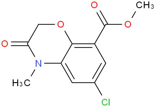 6-Chloro-3,4-dihydro-4-methyl-3-oxo-2H-1,4-benzoxazine-8-carboxylic acid methyl ester