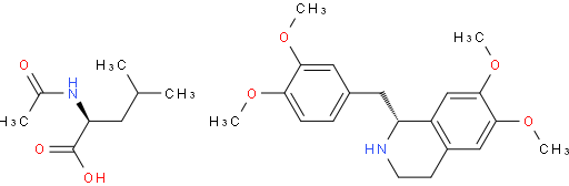 R-四氢罂粟碱 N-乙酰-L-亮氨酸盐