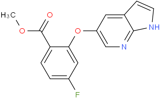 Methyl4-Fluoro-2-{1H-pyrrolo[2,3-b]pyridin-5-yloxy}benzoChemicalbookate