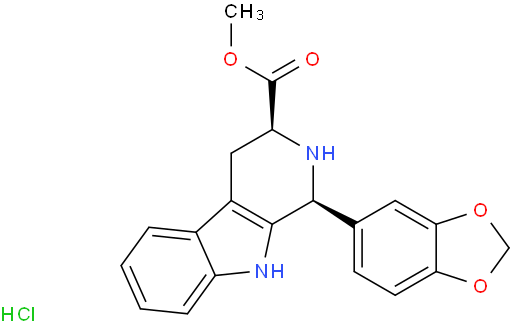 顺式-(1R,3R)-1,2,3,4-四氢-1-(3,4-亚甲二氧基苯基)-9H-吡啶并[3,4-B]吲哚-3-羧酸甲酯盐酸盐