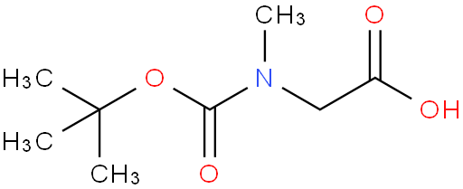 N-叔丁氧羰基肌氨酸；BOC-肌氨酸