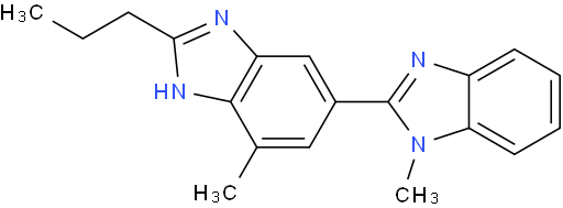 2-n-Propyl-4-methyl-6-(1-methylbenzimidazole-2-yl)benzimidazole