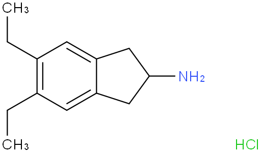 5,6-二乙基-2,3-二氢-1H-茚-2-胺盐酸盐