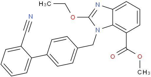 Methyl 1-((2'-cyano-[1,1'-biphenyl]-4-yl)methyl)-2-ethoxy-1H-benzo[d]imidazole-7-carboxylate