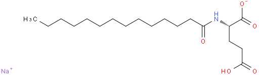 sodium hydrogen N-(1-oxotetradecyl)-L-glutamate