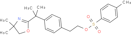 4-[1-(4,5-二氢-4,4-二甲基-2-恶唑基)-1-甲基乙基]苯乙醇对甲苯磺酸酯