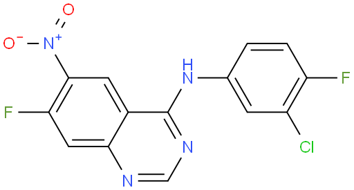 N-(3-氯-4-氟苯基)-7-氟-6-硝基-4-喹唑啉胺