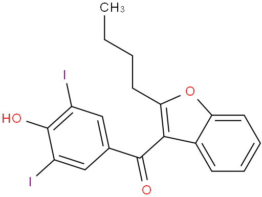 2-丁基-3-(3,5-二碘-4-羟基苯甲酰)苯并呋喃