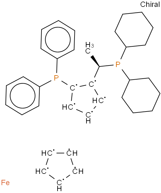 (R)-(-)-1-[(S)-2-二苯基磷]二茂铁乙基二环己基磷